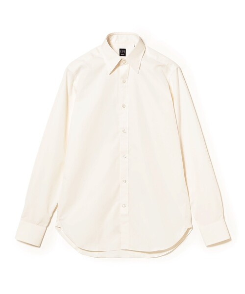 BEAMS F(ビームスエフ)の「コットン ポプリン レギュラーカラーシャツ(シャツ/ブラウス・メンズ・ベージュ・39/37/43/42/41/40)」の4枚目の写真