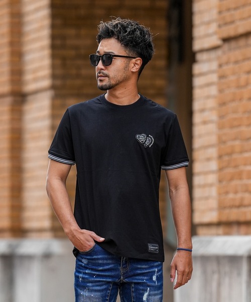 adamsJUGGLER（アダムスジャグラー）の「RTEG BK#ハートティー（Tシャツ/カットソー・メンズ・ホワイト/ブラック・XXL/XL/L/M/S）」の19枚目の写真