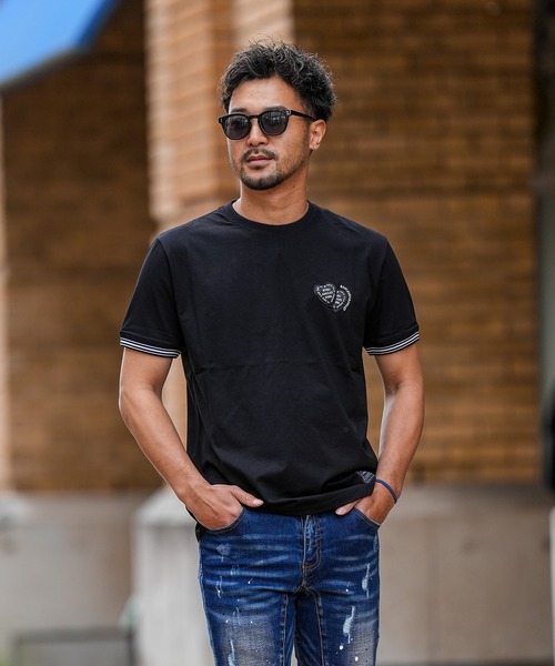 adamsJUGGLER（アダムスジャグラー）の「RTEG BK#ハートティー（Tシャツ/カットソー・メンズ・ホワイト/ブラック・XXL/XL/L/M/S）」の20枚目の写真