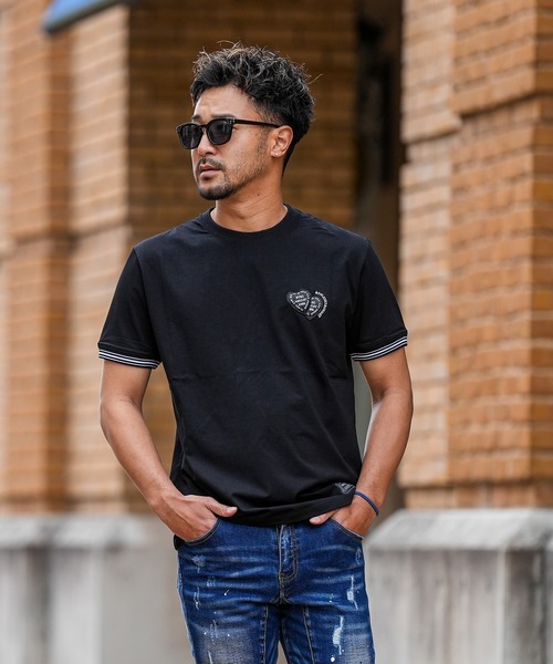 adamsJUGGLER（アダムスジャグラー）の「RTEG BK#ハートティー（Tシャツ/カットソー・メンズ・ホワイト/ブラック・XXL/XL/L/M/S）」の21枚目の写真