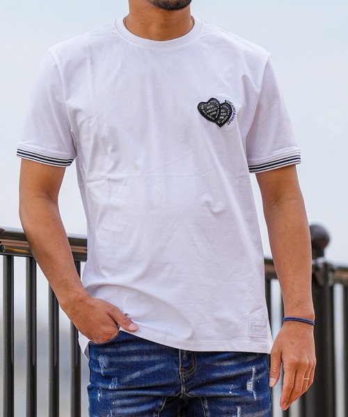 adamsJUGGLER（アダムスジャグラー）の「RTEG BK#ハートティー（Tシャツ/カットソー・メンズ・ホワイト/ブラック・XXL/XL/L/M/S）」の17枚目の写真