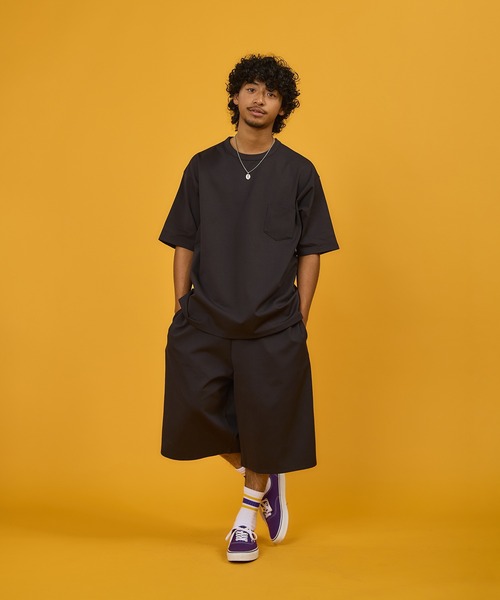 BURLAP OUTFITTER(バーラップアウトフィッター)の「BURLAP OUTFITTER 【バーラップアウトフィッター】 - TRAINER SHORT(スウェットパンツ・メンズ・ブラウン/ブラック・LARGE/MEDIUM)」の2枚目の写真