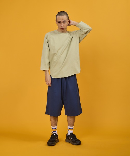 BURLAP OUTFITTER(バーラップアウトフィッター)の「BURLAP OUTFITTER 【バーラップアウトフィッター】 - TRAINER SHORT(スウェットパンツ・メンズ・ブラウン/ブラック・LARGE/MEDIUM)」の6枚目の写真