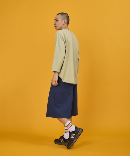 BURLAP OUTFITTER(バーラップアウトフィッター)の「BURLAP OUTFITTER 【バーラップアウトフィッター】 - TRAINER SHORT(スウェットパンツ・メンズ・ブラウン/ブラック・LARGE/MEDIUM)」の7枚目の写真