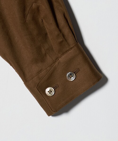 Camoshita(カモシタ)の「<Camoshita> ツイル シャツ ブルゾン(シャツ/ブラウス・メンズ・ブラック/ブラウン系・M)」の5枚目の写真