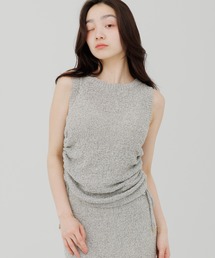 shirring soft knit tops(シャーリングソフトニットトップス)