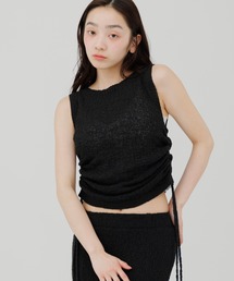 BUMPY MULTI BORDER KNIT TOP（ニット/セーター）｜Ameri（アメリ）の