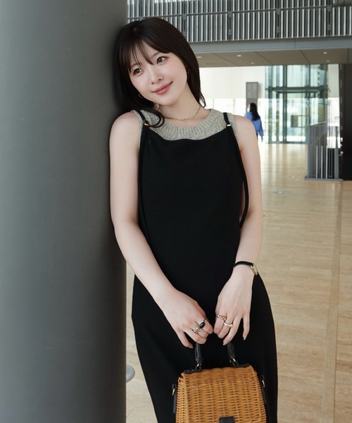 SENEE(セニー)の「shirring soft knit tops(シャーリングソフトニットトップス)(ニット/セーター・レディース・アイボリー/サンドベージュ/ブラック・FREE)」の12枚目の写真