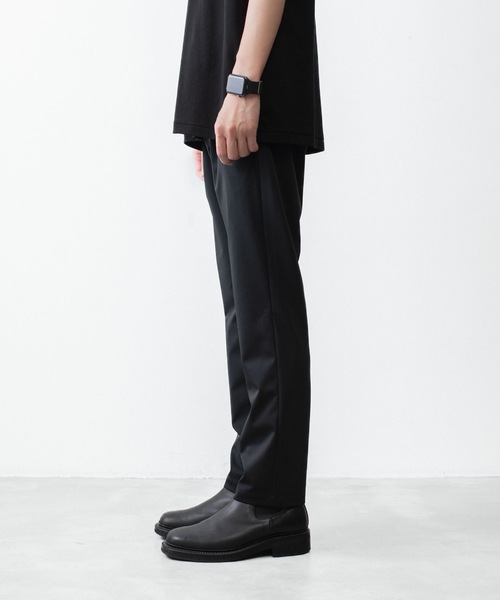 ATTACHMENT（アタッチメント）の「【 LIMITED 】ルカマットツイスト レギュラーフィット イージートラウザーズ / LUCA MATTE TWIST REGULAR FIT EASY TROUSERS（スラックス・メンズ・カーキ/ブラック・3/2/1/4）」の7枚目の写真