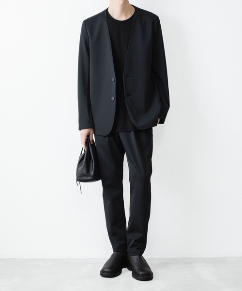 ATTACHMENT（アタッチメント）の「【 LIMITED 】ルカマットツイスト レギュラーフィット イージートラウザーズ / LUCA MATTE TWIST REGULAR FIT EASY TROUSERS（スラックス・メンズ・カーキ/ブラック・3/2/1/4）」の12枚目の写真