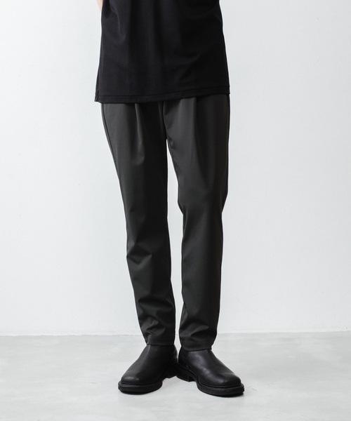 ATTACHMENT（アタッチメント）の「【 LIMITED 】ルカマットツイスト レギュラーフィット イージートラウザーズ / LUCA MATTE TWIST REGULAR FIT EASY TROUSERS（スラックス・メンズ・カーキ/ブラック・3/2/1/4）」の16枚目の写真
