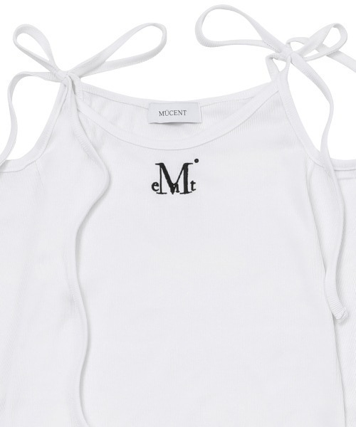 MUCENT（ムセント）の「A'GEM/9 × .kom 『MUCENT/ムセント』NEKI RIBBON OFF SHOULDER TEE/NEKIリボンオフショルダー長袖Tシャツ（Tシャツ/カットソー・レディース・ブラック/ホワイト/グレー・FREE）」の12枚目の写真
