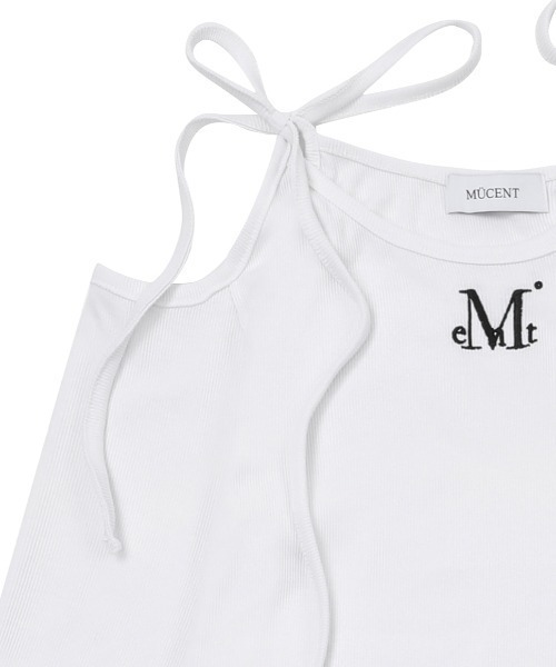 MUCENT（ムセント）の「A'GEM/9 × .kom 『MUCENT/ムセント』NEKI RIBBON OFF SHOULDER TEE/NEKIリボンオフショルダー長袖Tシャツ（Tシャツ/カットソー・レディース・ブラック/ホワイト/グレー・FREE）」の14枚目の写真
