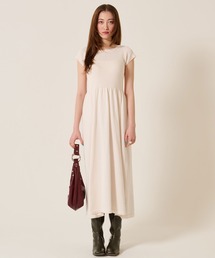 バレエネック ロング ニットワンピース TINA:JOJUN