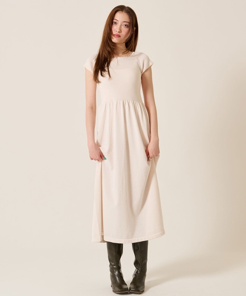 TINA:JOJUN(ティーナジョジュン)の「バレエネック ロング ニットワンピース TINA:JOJUN(ワンピース・レディース・ブラック/ピンク系その他・M)」の15枚目の写真