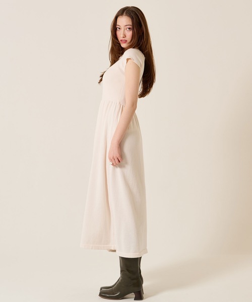 TINA:JOJUN(ティーナジョジュン)の「バレエネック ロング ニットワンピース TINA:JOJUN(ワンピース・レディース・ブラック/ピンク系その他・M)」の16枚目の写真