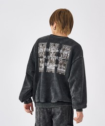 ビンテージ古着風バックプリントトレーナー