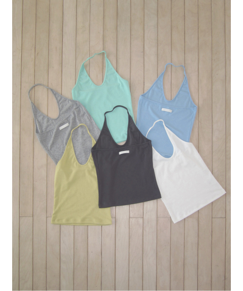 ASURA(アスラ)の「CURVE HALTER SLEEVELESS (MUSTARD)(Tシャツ/カットソー・レディース・その他・OS)」の14枚目の写真