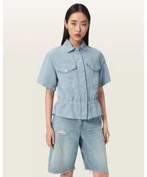 TOVE SHORT SLEEVE LINEN BLEND SHIRT | TOVE 半袖 リネン ブレンド シャツ