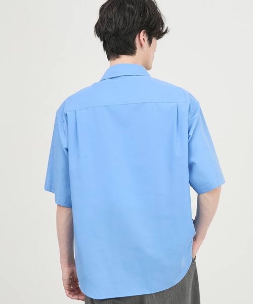 CIYOT(シヨウト)の「【CIYOT】ハイコンフォート ブロード 半袖シャツ <形態安定・吸水速乾>(シャツ/ブラウス・メンズ・ブルー/ホワイト/ブラウン系/チャコールグレー/グレイッシュブルー・M/S/L)」の15枚目の写真