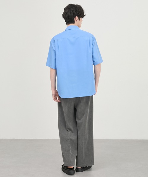 CIYOT(シヨウト)の「【CIYOT】ハイコンフォート ブロード 半袖シャツ <形態安定・吸水速乾>(シャツ/ブラウス・メンズ・ブルー/ホワイト/ブラウン系/チャコールグレー/グレイッシュブルー・M/S/L)」の21枚目の写真