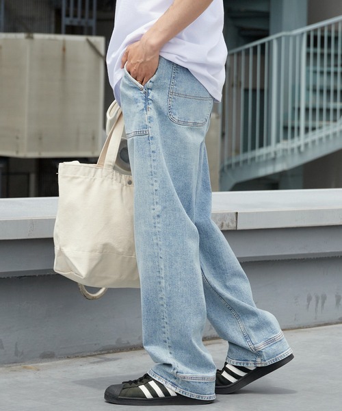 GUESS JEANS（ゲスジーンズ）の「GUESS JEANS/ゲスジーンズ G19 Carpenter Pant 2026年 夏 夏服 秋服（デニムパンツ・メンズ・ブルー・34/32/30）」の10枚目の写真