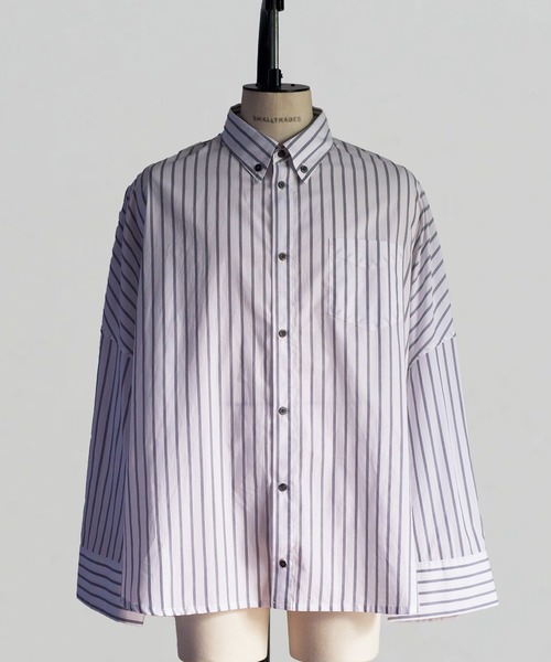 SHINYAKOZUKA(シンヤコヅカ)の「UPCYCLED GIANT SHIRT(シャツ/ブラウス・メンズ・ストライプ・X-SMALL/SMALL/MEDIUM)」の1枚目の写真