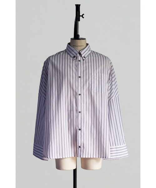 SHINYAKOZUKA(シンヤコヅカ)の「UPCYCLED GIANT SHIRT(シャツ/ブラウス・メンズ・ストライプ・X-SMALL/SMALL/MEDIUM)」の2枚目の写真