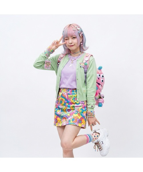 FILA(フィラ)の「SUMMER KNIT CARDIGAN(カーディガン/ボレロ・レディース・オレンジ/ホワイト/ライトグリーン・M/L/XL)」の6枚目の写真
