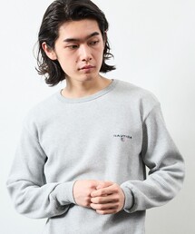 NAUTICA/ノーティカ Essentials タイトフィット L/S クルーネック ワッフルTシャツ