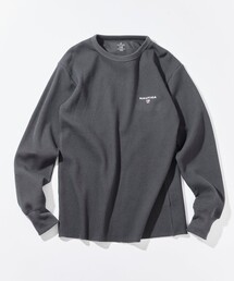 NAUTICA/ノーティカ Essentials タイトフィット L/S クルーネック ワッフルTシャツ