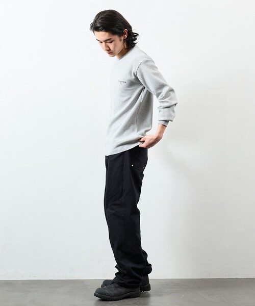 NAUTICA（ノーティカ）の「NAUTICA/ノーティカ Essentials タイトフィット L/S クルーネック ワッフルTシャツ（Tシャツ/カットソー・メンズ・ホワイト/ブラック/チャコールグレー/グレー・SMALL/MEDIUM/LARGE）」の8枚目の写真