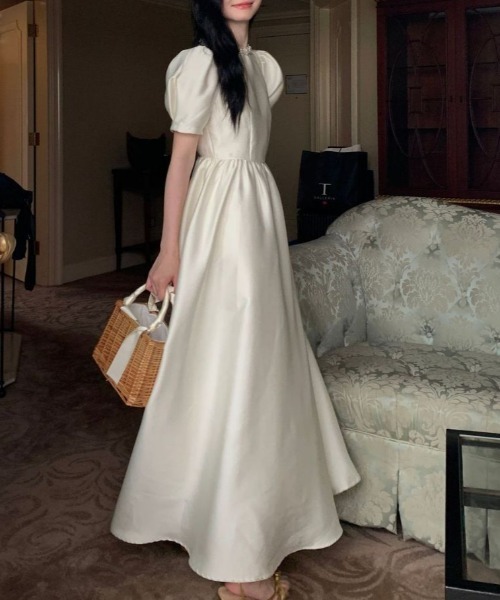 YUGA(ユーガ)の「YUGA_YGMC Korean-style Pearl neck party dress(ドレス・レディース・オフホワイト・S/M)」の13枚目の写真