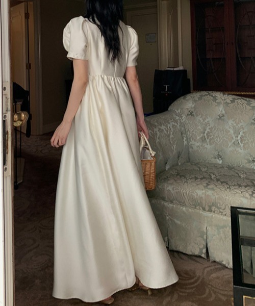 YUGA(ユーガ)の「YUGA_YGMC Korean-style Pearl neck party dress(ドレス・レディース・オフホワイト・S/M)」の14枚目の写真