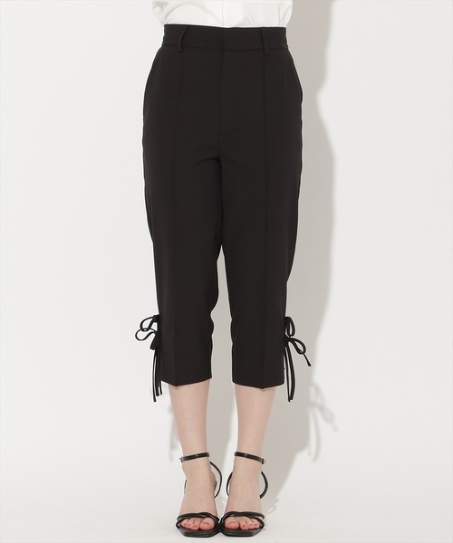 WILLSELECTION(ウィルセレクション)の「サイドリボンクロップドパンツ(その他パンツ・レディース・ピンク/ブラック/ブラック系その他・M/S)」の6枚目の写真