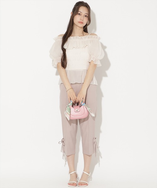 WILLSELECTION(ウィルセレクション)の「サイドリボンクロップドパンツ(その他パンツ・レディース・ピンク/ブラック/ブラック系その他・M/S)」の18枚目の写真
