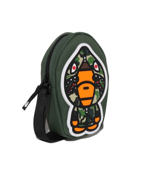 A BATHING APE(アベイシングエイプ)の「ABC CAMO MILO SHARK SHOULDER BAG(ショルダーバッグ・キッズ・グリーン・FREE)」の3枚目の写真