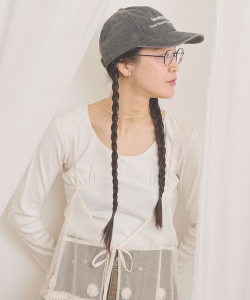 fig Ｌondon（フィグロンドン）の「pattren mesh long sleeve（Tシャツ/カットソー・レディース・ブラック/ホワイト/グレー・FREE）」の12枚目の写真
