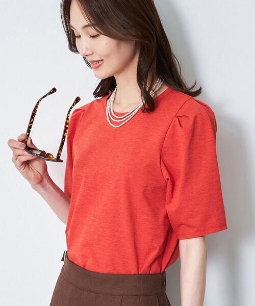 Reflect(リフレクト)の「【UVカット/接触冷感/吸水速乾】デザインスリーブプルオーバー(Tシャツ/カットソー・レディース・ブラック/オレンジ/ホワイト・00)」の3枚目の写真