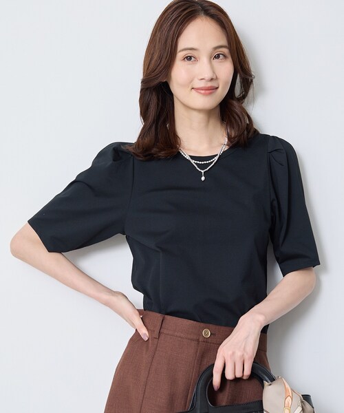 Reflect(リフレクト)の「【UVカット/接触冷感/吸水速乾】デザインスリーブプルオーバー(Tシャツ/カットソー・レディース・ブラック/オレンジ/ホワイト・00)」の2枚目の写真