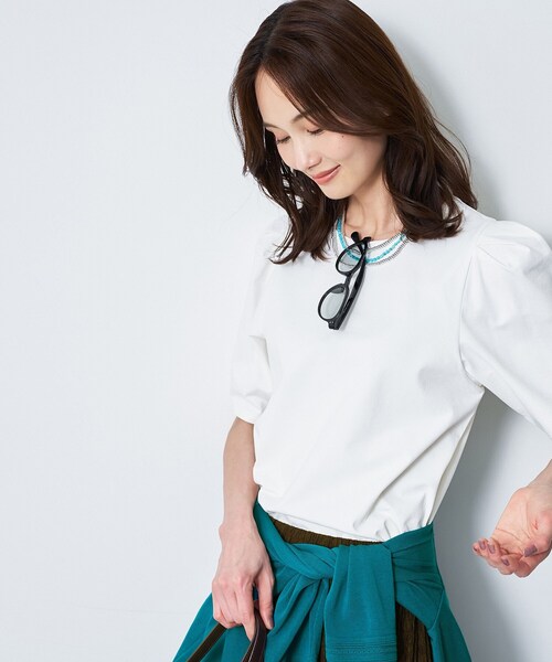 Reflect(リフレクト)の「【UVカット/接触冷感/吸水速乾】デザインスリーブプルオーバー(Tシャツ/カットソー・レディース・ブラック/オレンジ/ホワイト・00)」の18枚目の写真
