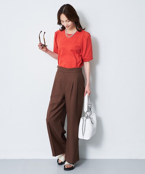 Reflect(リフレクト)の「【UVカット/接触冷感/吸水速乾】デザインスリーブプルオーバー(Tシャツ/カットソー・レディース・ブラック/オレンジ/ホワイト・00)」の8枚目の写真
