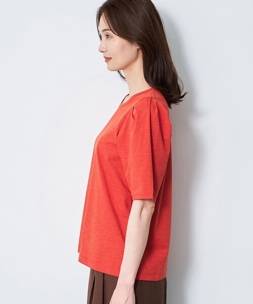 Reflect(リフレクト)の「【UVカット/接触冷感/吸水速乾】デザインスリーブプルオーバー(Tシャツ/カットソー・レディース・ブラック/オレンジ/ホワイト・00)」の12枚目の写真