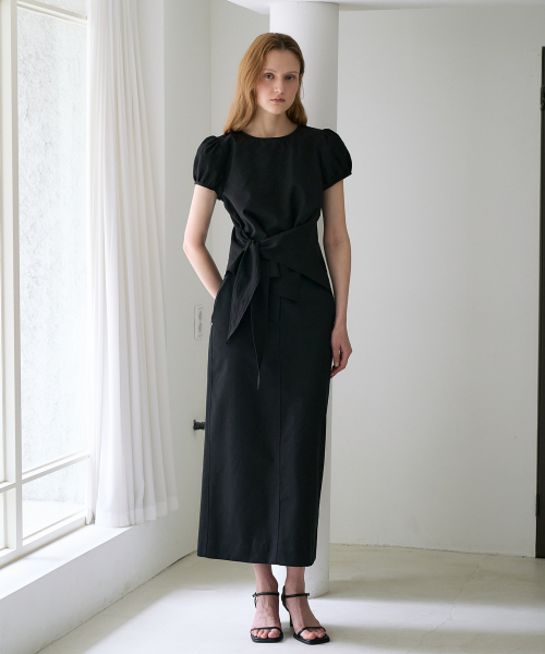 DEHEVE（デヘヴェ）の「Wrap Drape Blouse [Black]（シャツ/ブラウス・レディース・ブラック・SMALL/MEDIUM）」の10枚目の写真