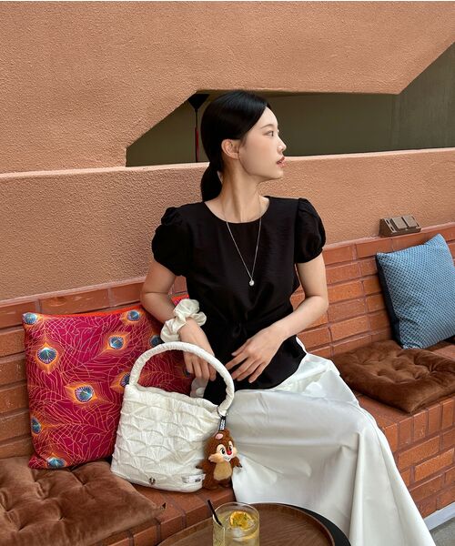 DEHEVE（デヘヴェ）の「Wrap Drape Blouse [Black]（シャツ/ブラウス・レディース・ブラック・SMALL/MEDIUM）」の12枚目の写真