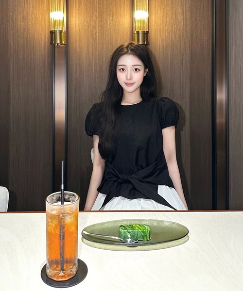 DEHEVE（デヘヴェ）の「Wrap Drape Blouse [Black]（シャツ/ブラウス・レディース・ブラック・SMALL/MEDIUM）」の13枚目の写真