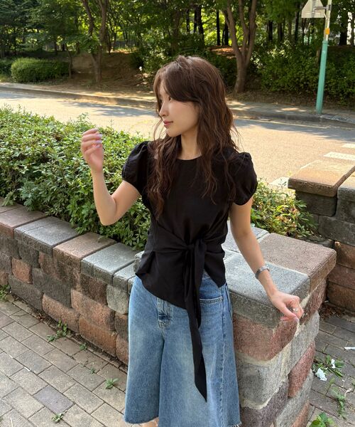 DEHEVE（デヘヴェ）の「Wrap Drape Blouse [Black]（シャツ/ブラウス・レディース・ブラック・SMALL/MEDIUM）」の14枚目の写真