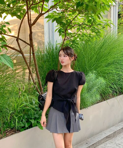 DEHEVE（デヘヴェ）の「Wrap Drape Blouse [Black]（シャツ/ブラウス・レディース・ブラック・SMALL/MEDIUM）」の16枚目の写真