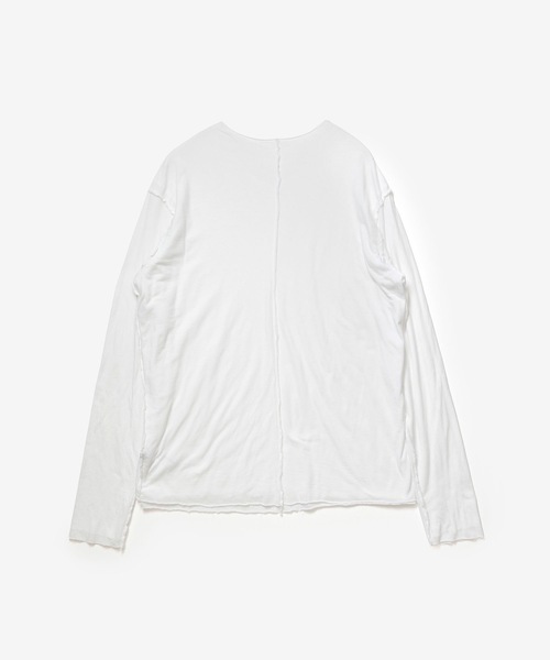 ATTACHMENT(アタッチメント)の「CO/CU ジャージー スリムフィット レイヤード L/S TEE / CO/CU JERSEY SLIM FIT LAYERED L/S TEE(Tシャツ/カットソー・メンズ・ライトカーキ/グレー/ホワイト/ブラック/ダークブラウン・1/4/3/2)」の7枚目の写真