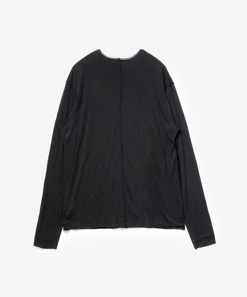 ATTACHMENT(アタッチメント)の「CO/CU ジャージー スリムフィット レイヤード L/S TEE / CO/CU JERSEY SLIM FIT LAYERED L/S TEE(Tシャツ/カットソー・メンズ・ライトカーキ/グレー/ホワイト/ブラック/ダークブラウン・1/4/3/2)」の9枚目の写真